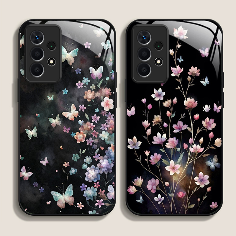 Samsung Galaxy A55 - Funda de teléfono de cristal templado