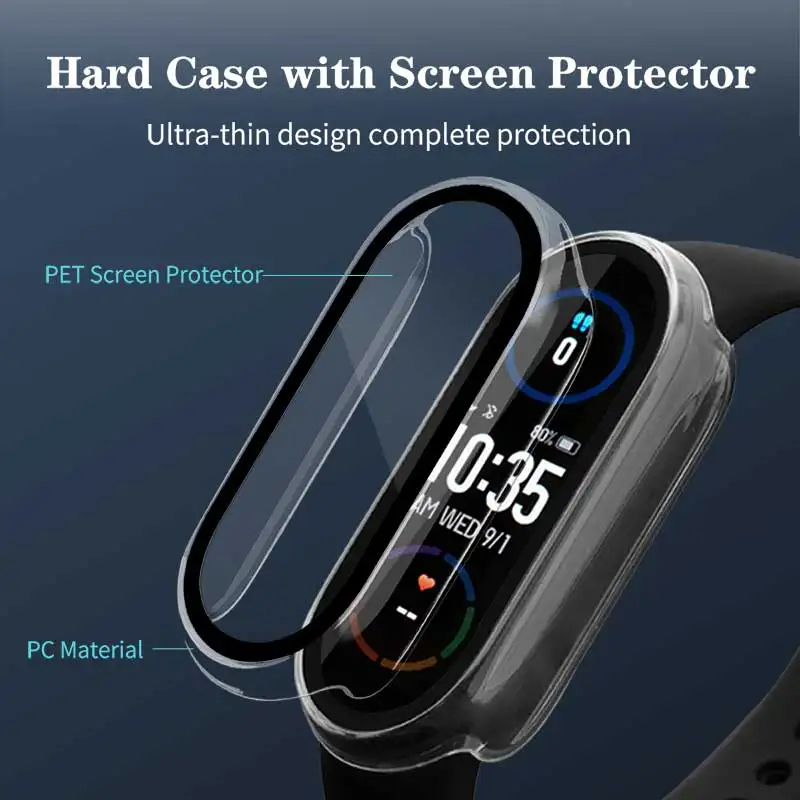 Vidrio templado + funda de PC  - Smartwatch Band Accessories reseña y precio