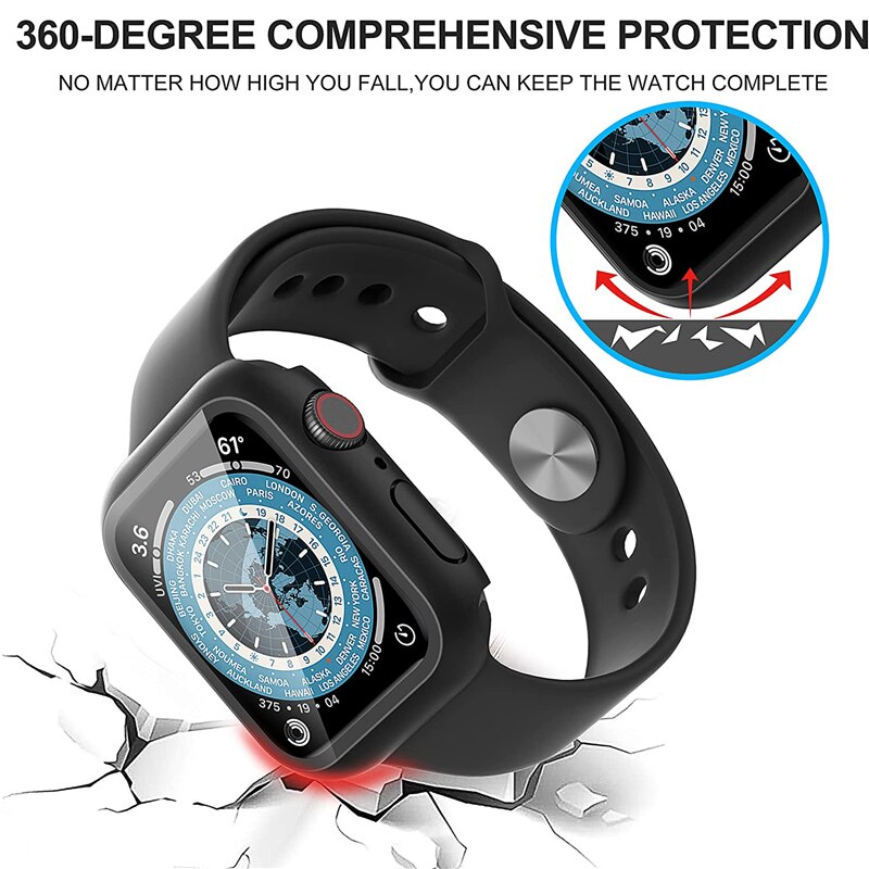Protector de pantalla de crist - Apple Smartwatch Accessories reseña y precio