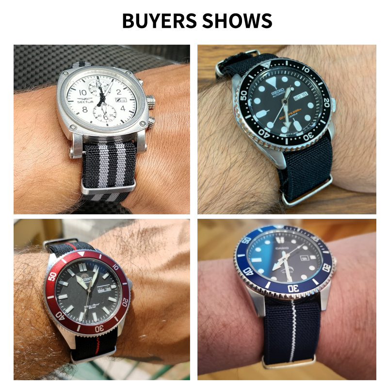 Correa de reloj del ejército f - Nylon Nato Strap reseña y precio