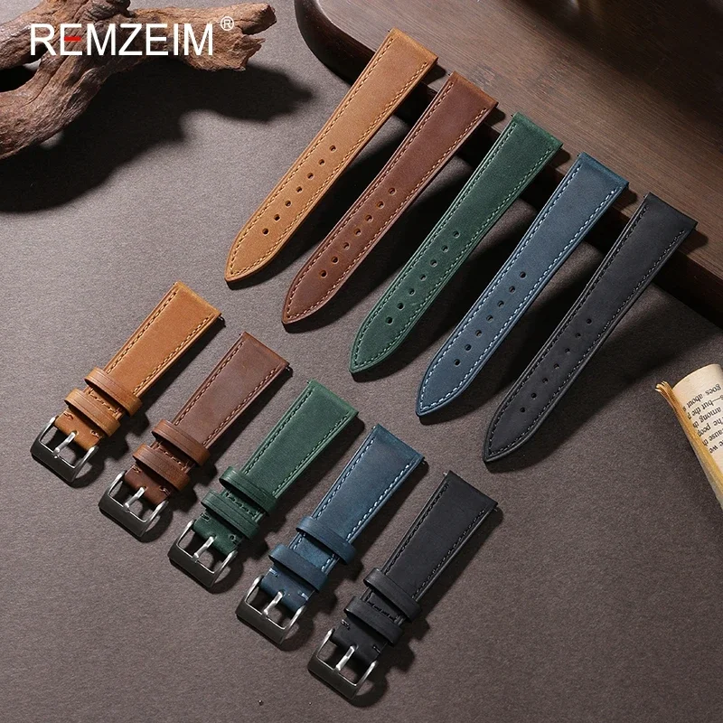 Crazy Horse-Correa de cuero de - Nylon Nato Strap reseña y precio