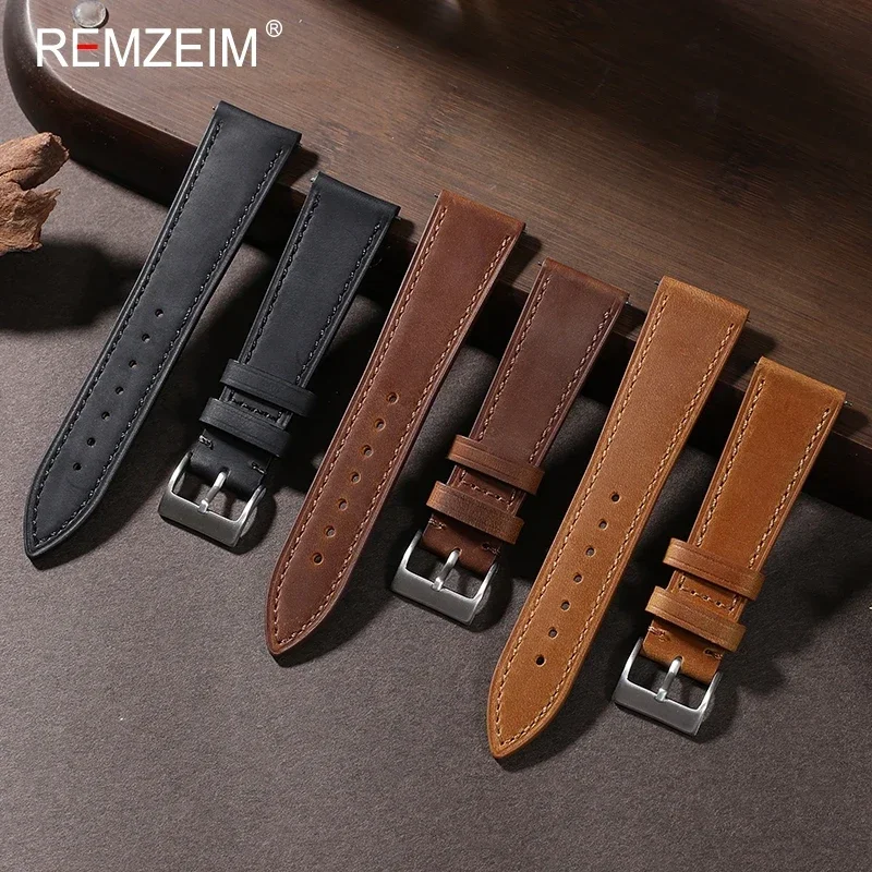 Crazy Horse-Correa de cuero de - Nylon Nato Strap reseña y precio