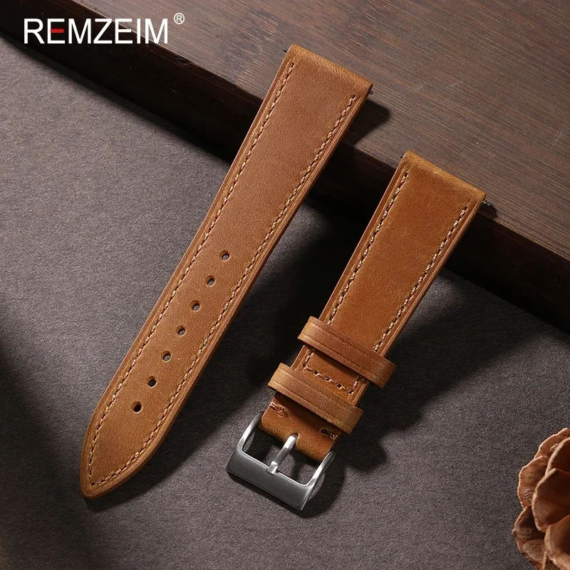 Crazy Horse-Correa de cuero de - Nylon Nato Strap reseña y precio