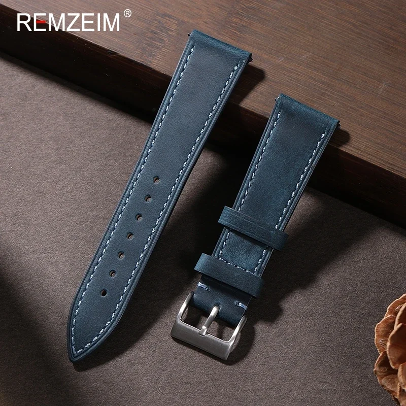 Crazy Horse-Correa de cuero de - Nylon Nato Strap reseña y precio