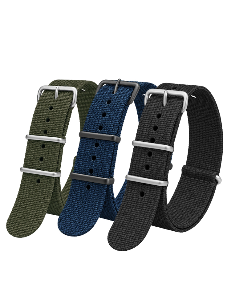 Correa de nailon acanalado par - Nylon Nato Strap reseña y precio