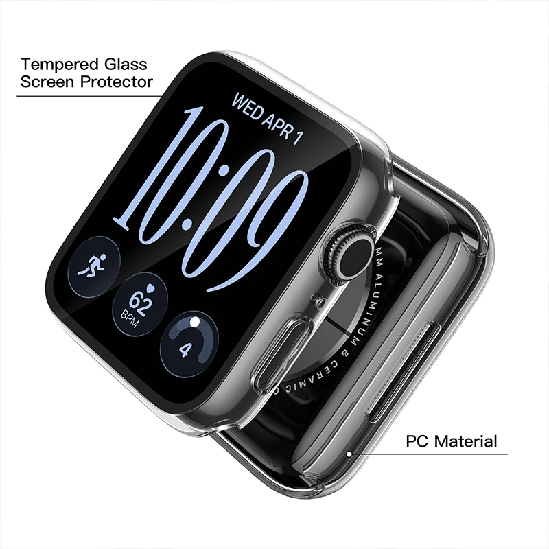 Cristal templado + funda para  - Smartwatch Band Accessories reseña y precio