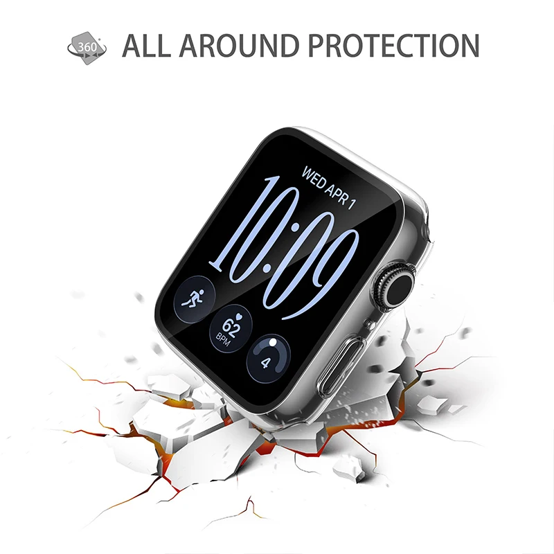 Cristal templado + funda para  - Smartwatch Band Accessories reseña y precio